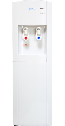 Кулер для воды напольный со шкафчиком Aqua Work V901 белый