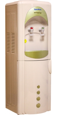Кулер для воды с холодильником Aqua Work 28-L-B/B бежево-золотой