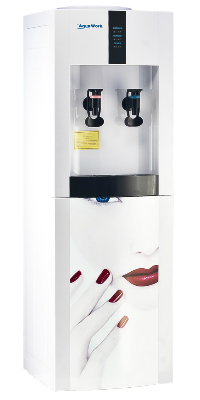 Кулер для воды с апликацией и электронным охлаждением Aqua Work 16-LD/EN red lips