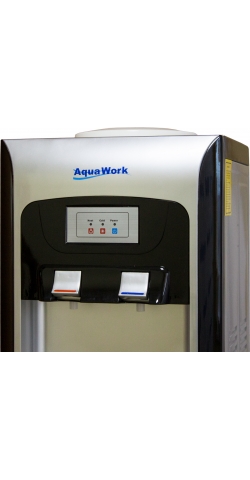 Кулер для воды напольный со шкафчиком Aqua Work V90 серебристый